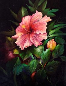 Malanleitung - Tropischer Rosa Hibiskus von Gary Jenkins